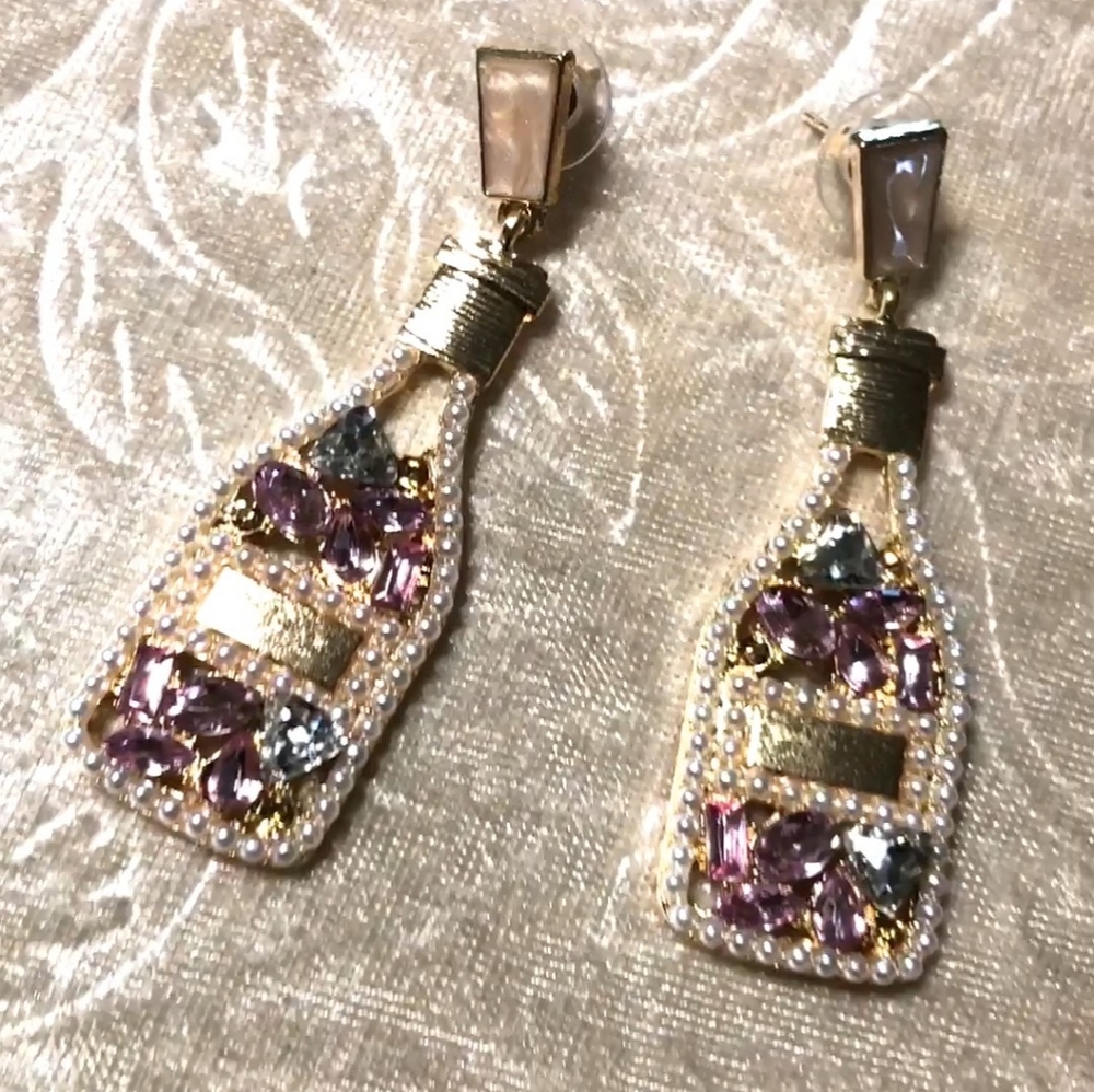 Sparkling Bottle Earrings